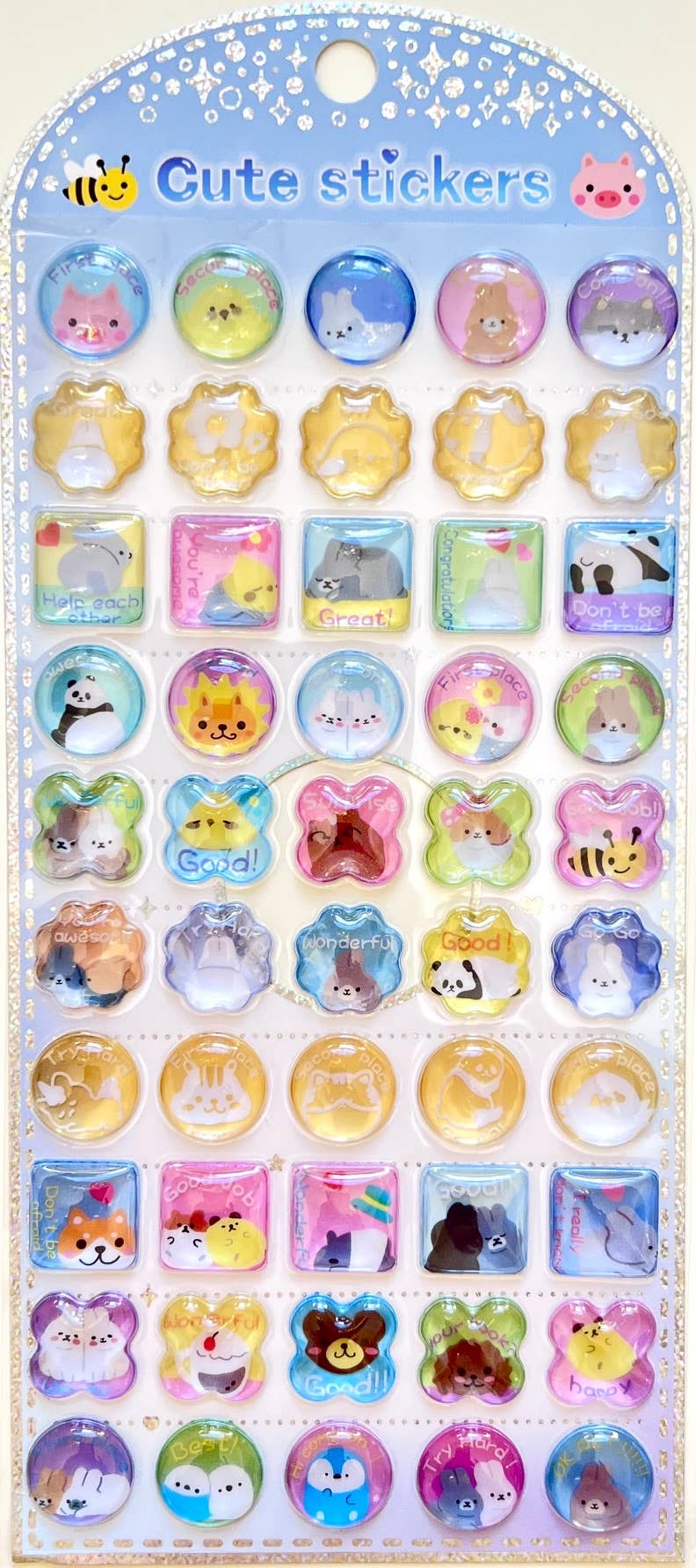 3D Reward Jewel Phone Stickers