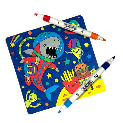 Colortopia: Paint Marker By Number Kit (Epic Adventures)