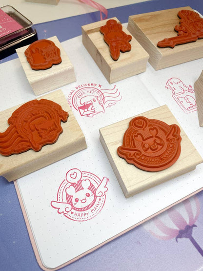 Mr. Sakuradragon Wooden Stamp