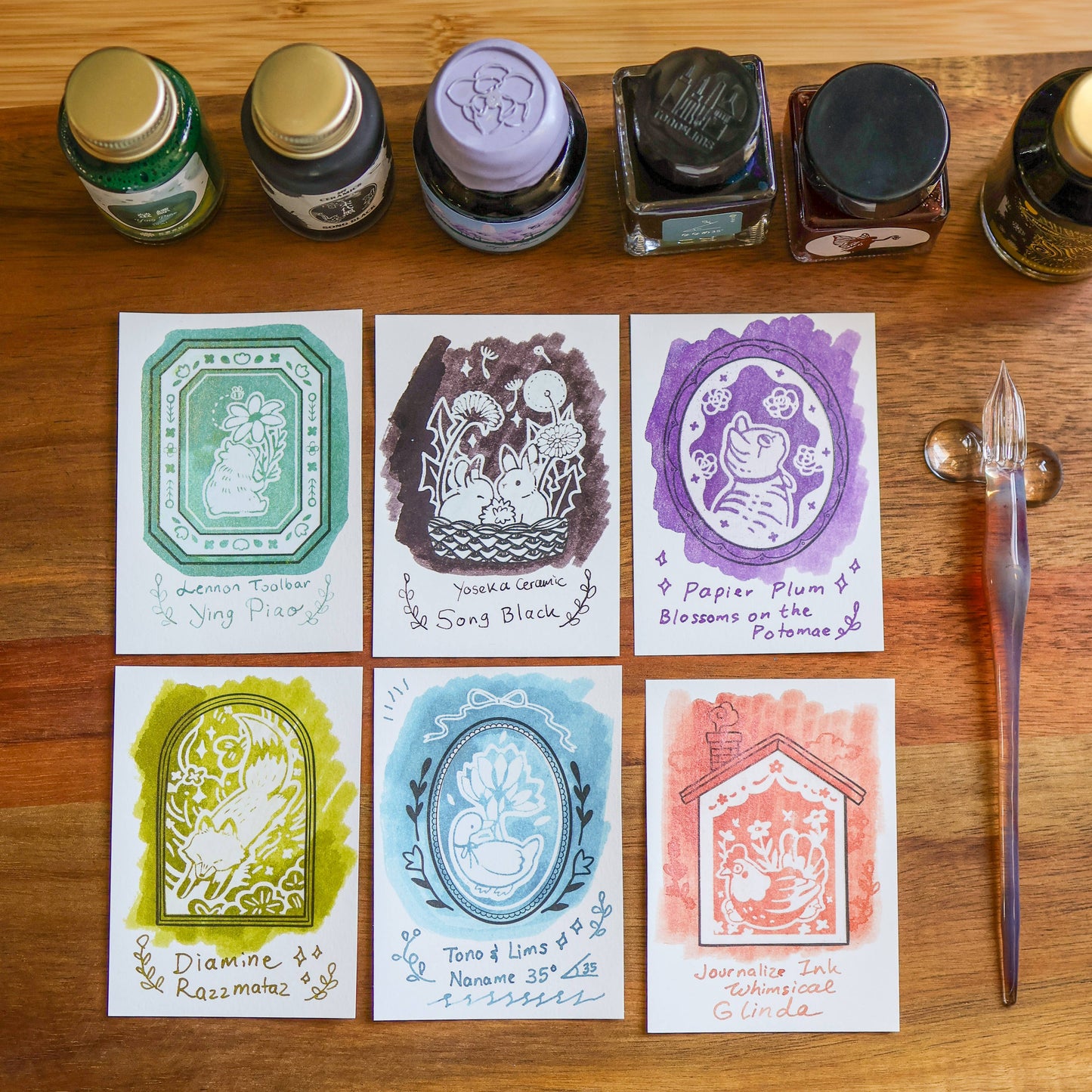 Flower Tales Ink Cards