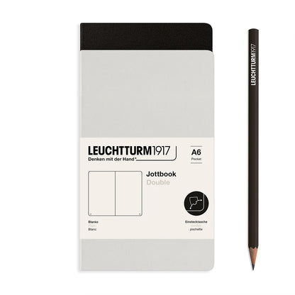 Leuchtturm 1917 - Jottbook Double, 59 numbered pages, Pack of 2 A6