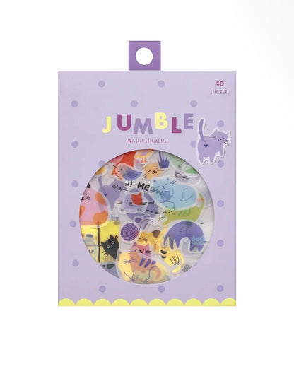 Cats Jumble Washi Stickers