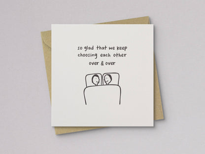 Choosing Each Other Love Card - Letterpress Printed