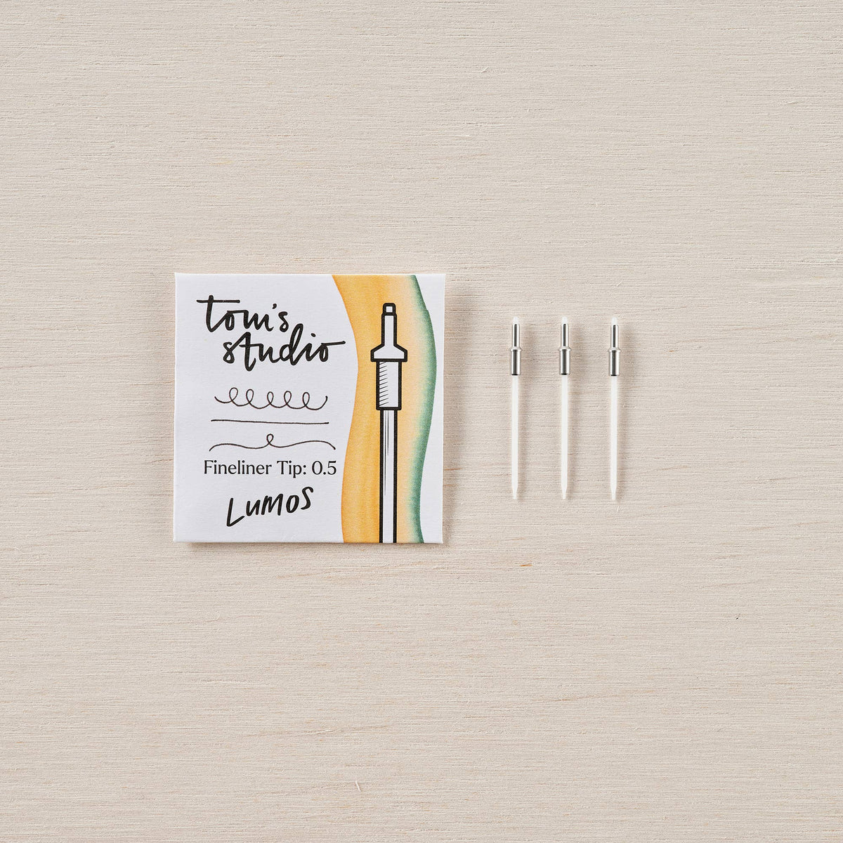 3-pack fineliner markers, tip size 0.5