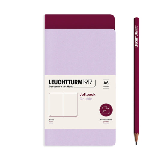 Leuchtturm 1917 - Jottbook Double, 59 numbered pages, Pack of 2 A6