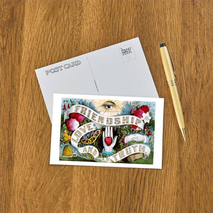 Postcard AM-737 Friendship, Love and Truth
