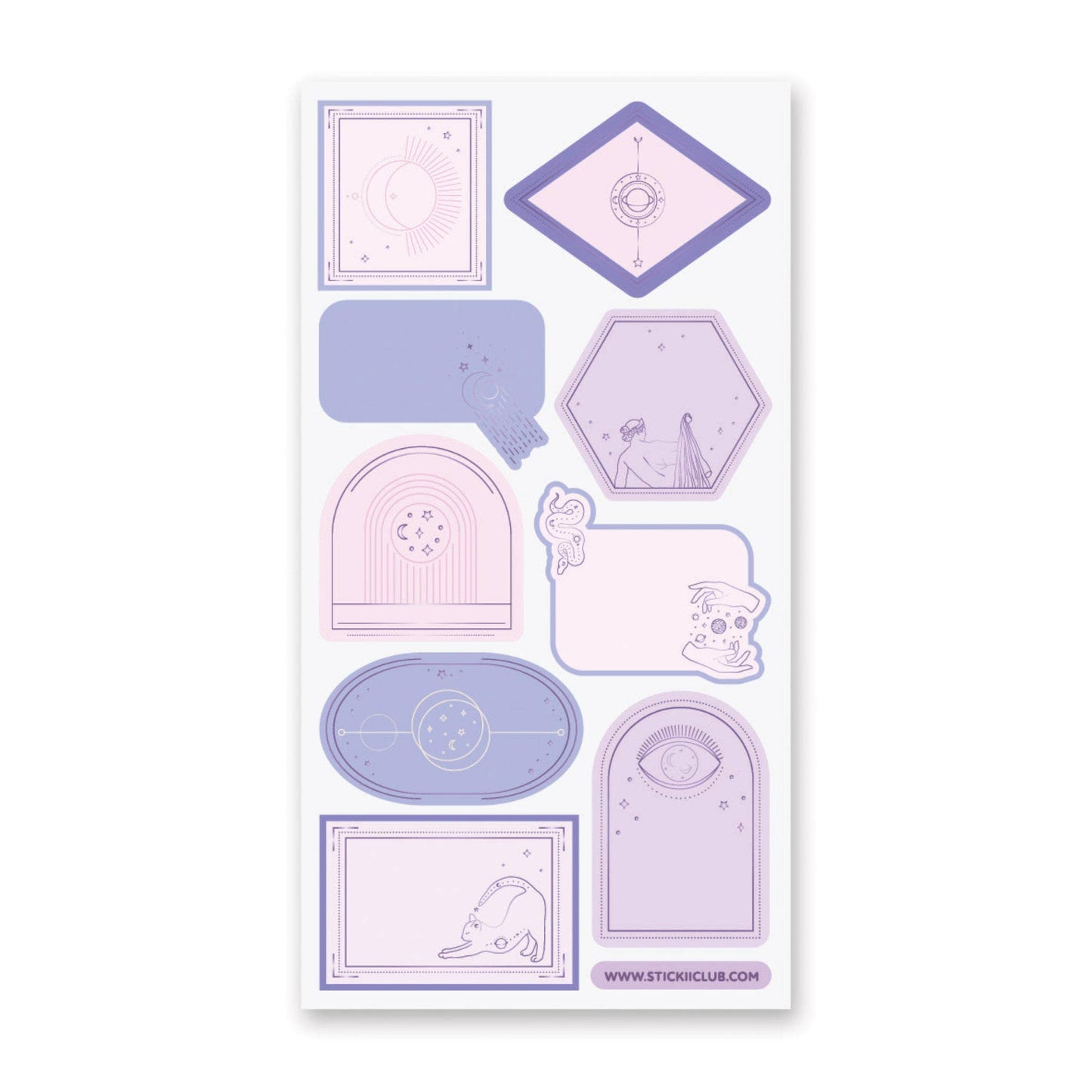 Celestial Labels Sticker Sheet