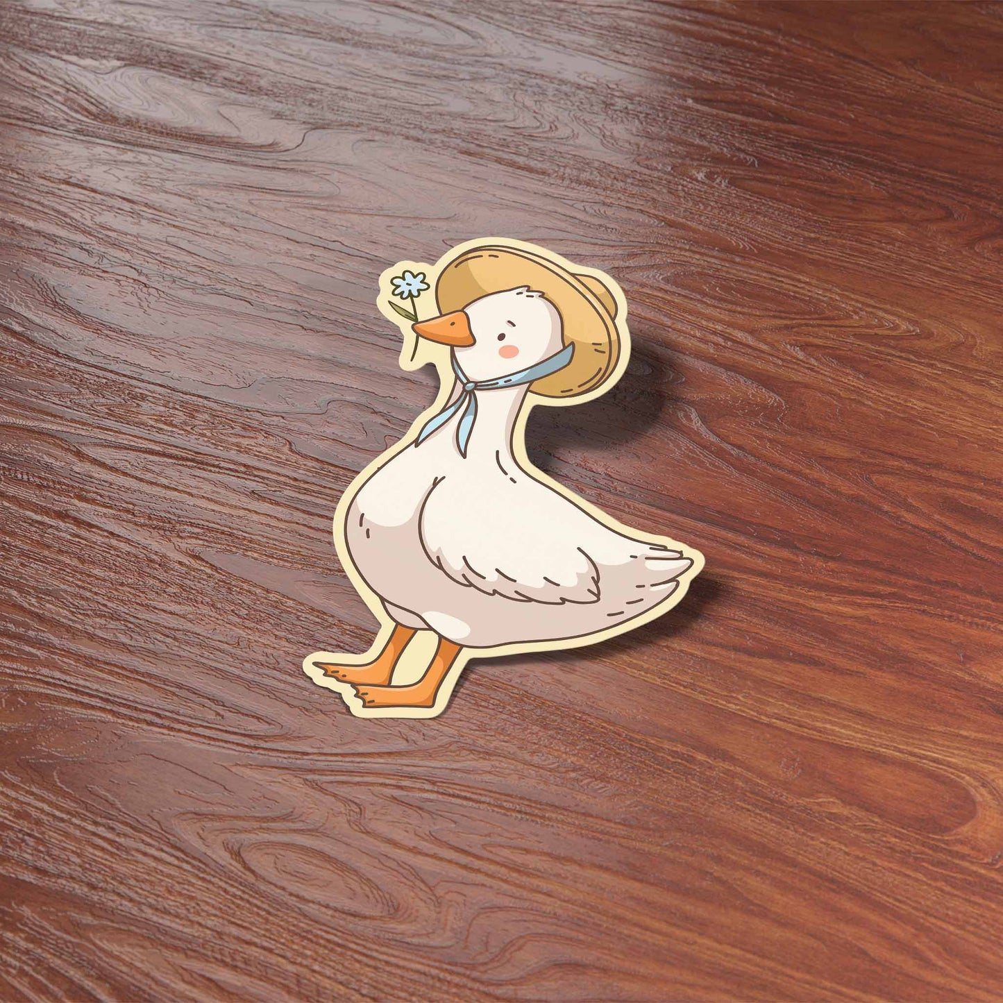 Country Goose Sticker - Cute Spring Animal Decal