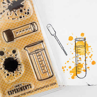 Ink Experiments 3"x4" Clear Stamp Set (8 stamp designs)