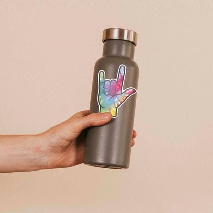 Tie Dye I Love You Sticker