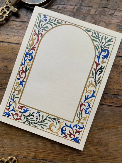 Medieval border notepad