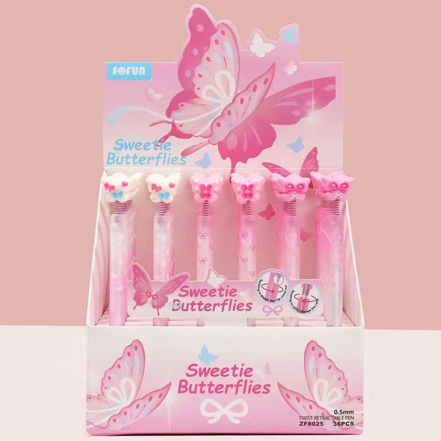 Butterfly Retractable Gel Pen