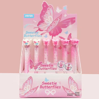Butterfly Retractable Gel Pen
