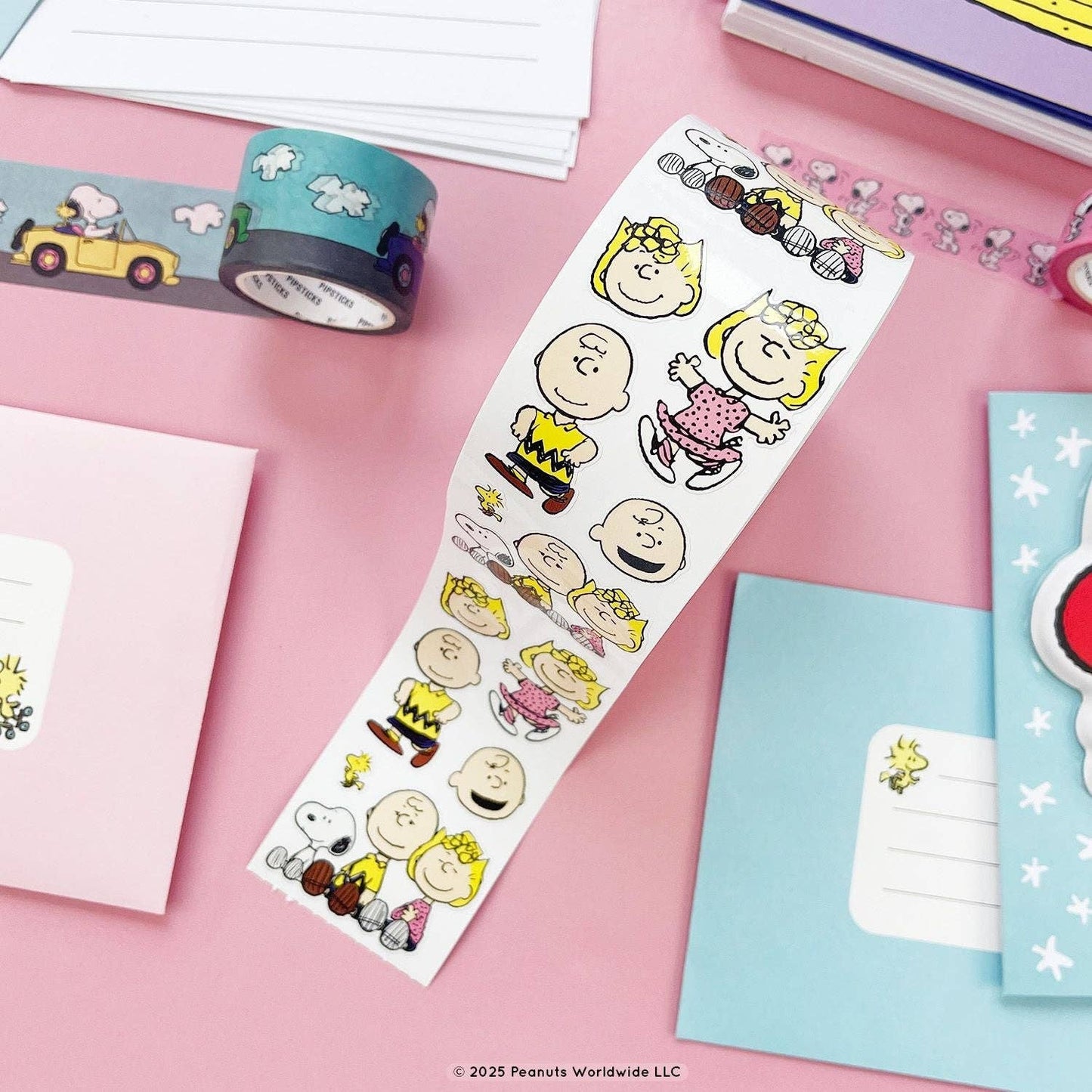 WS-Charlie Brown & Sally Stickers on the Roll