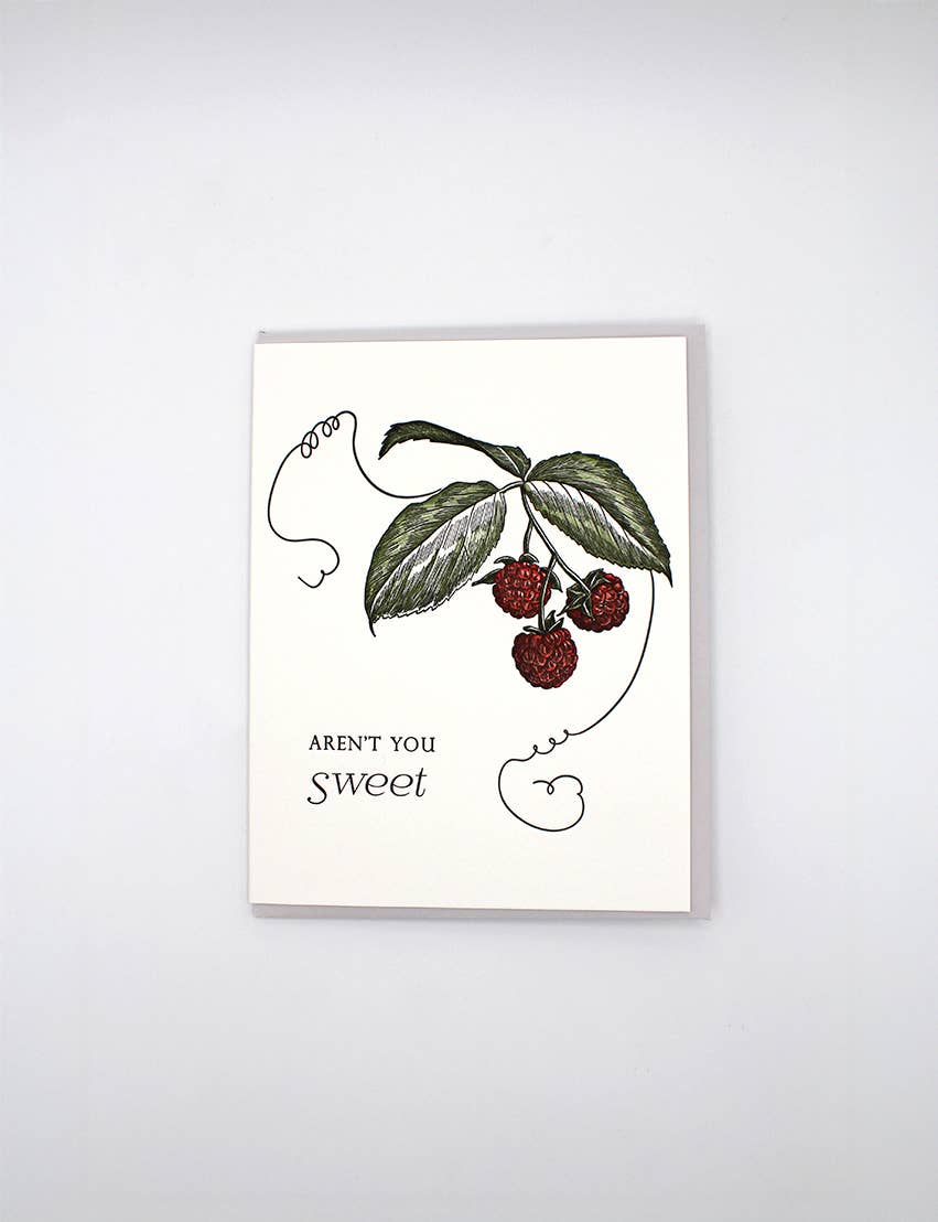 Aren't You Sweet Letterpress Card