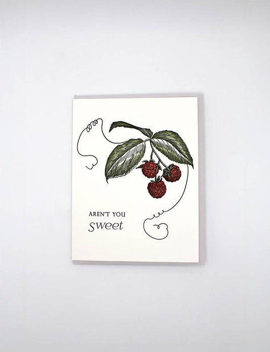 Aren't You Sweet Letterpress Card