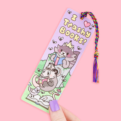 I Love Trashy Books, Smut, Bookish, Bookmark with Tassel