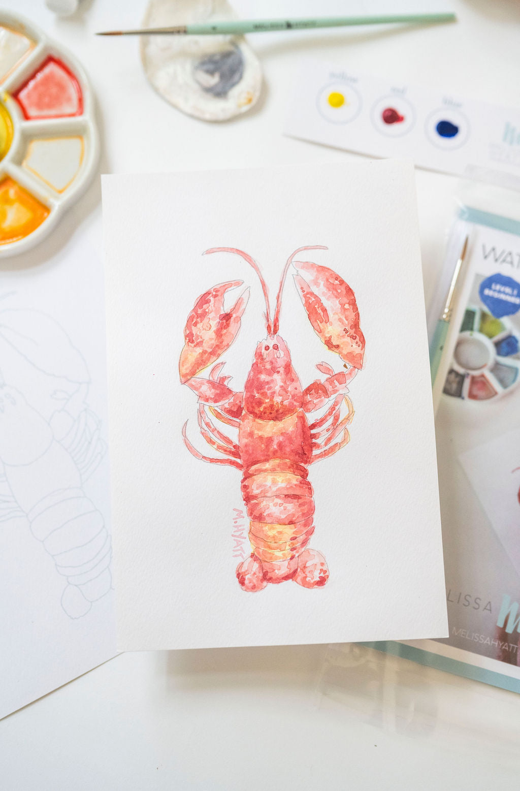 Watercolor Class in a Kit by Melissa Hyatt