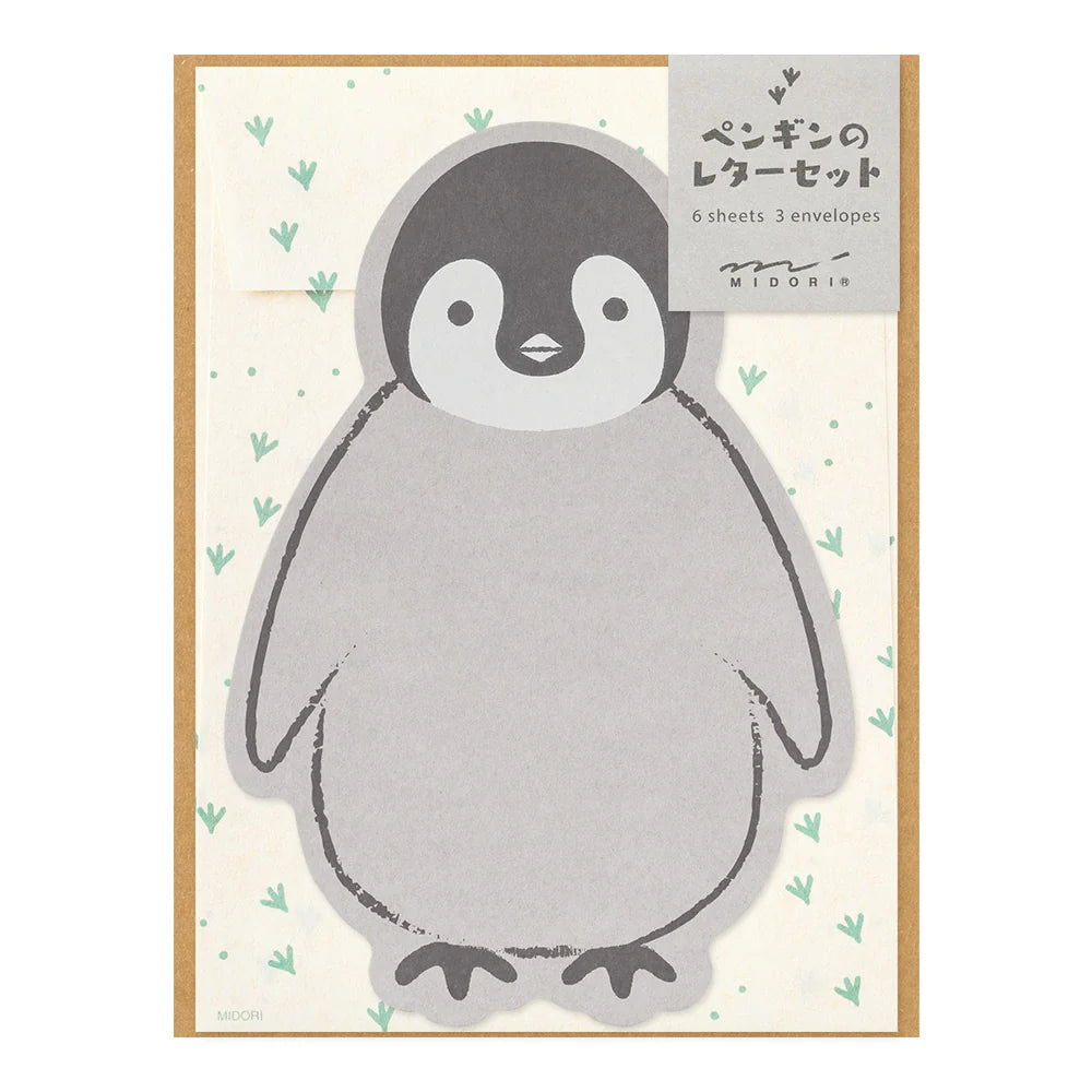 MIDORI - LETTER SET DIE-CUT PENGUIN