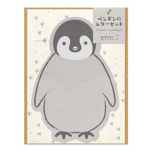 MIDORI - LETTER SET DIE-CUT PENGUIN
