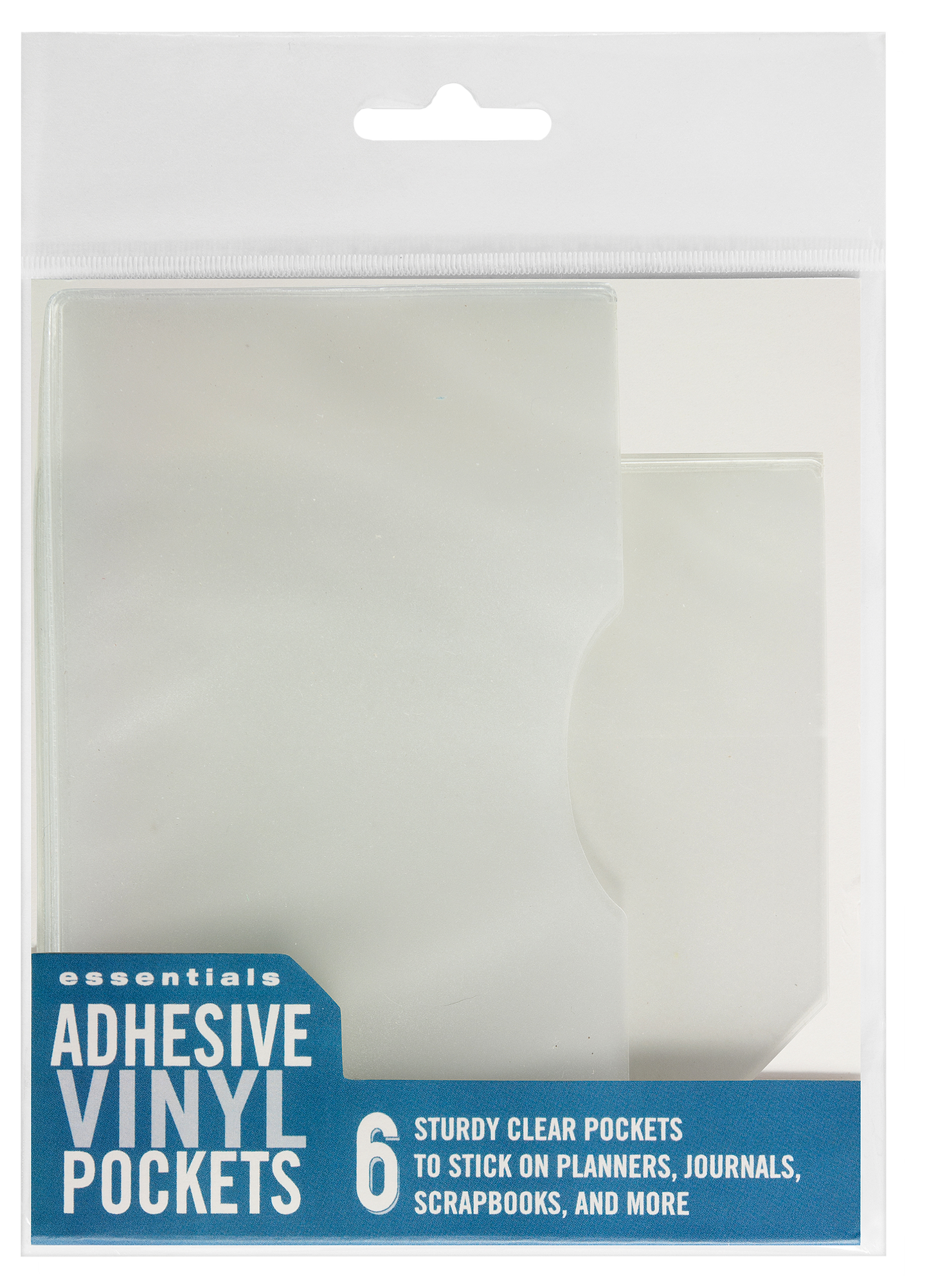 Adhesive Vinyl Pockets for Journals and Planners