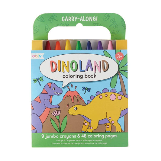 Carry-Along: Coloring Book Set - Dinoland (10 PC Set)