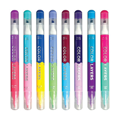 Color Layers: Double-Ended Layering Markers (Set of 8)