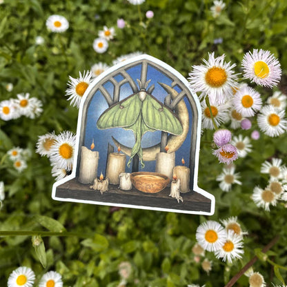 Luna Moth Sticker