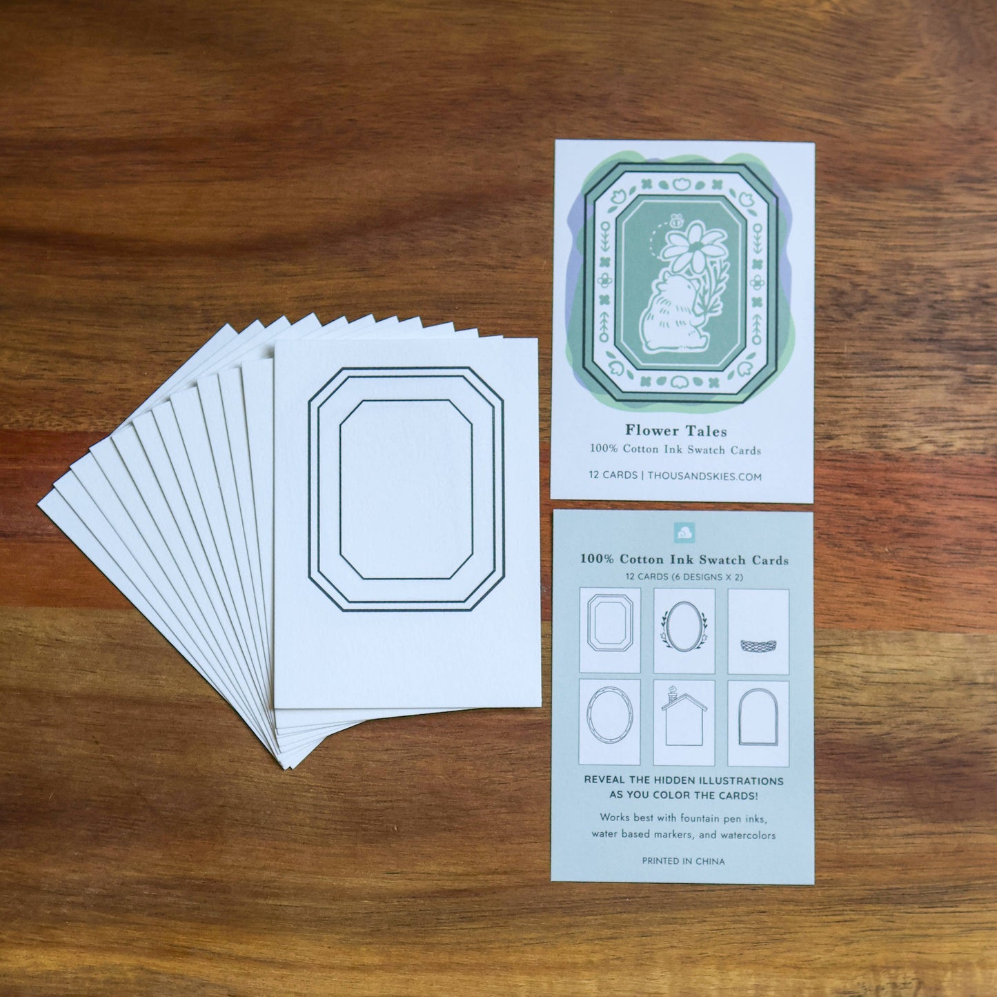 Flower Tales Ink Cards