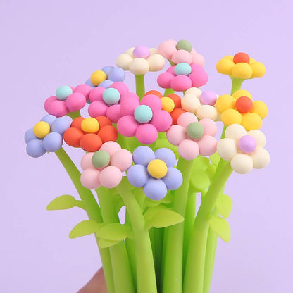22562 BUBBLE FLOWER WIGGLE GEL PEN