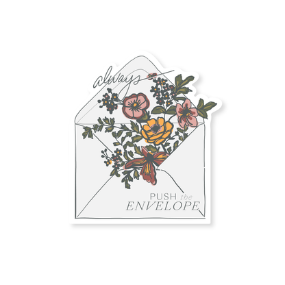 Always Push the Envelope Sticker