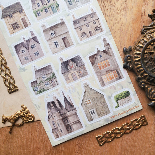 Charming Cottages Sticker Sheet