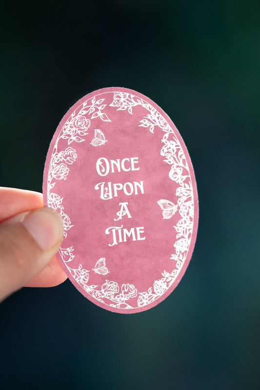 Once Upon a Time Waterproof Vinyl Sticker | Bookish