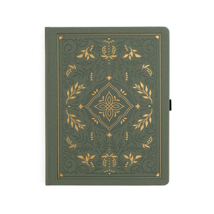 Storybook In Vintage Olive Dot Grid Notebook