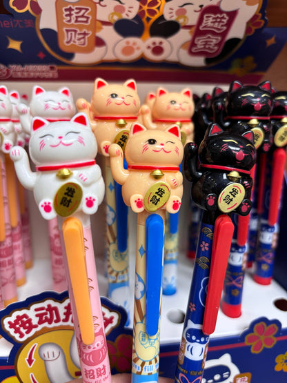 Maneki Cat Gel Pen