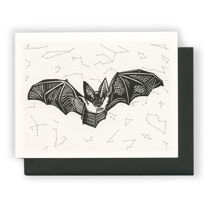 Darker Things - Bat LETTERPRESS CARD