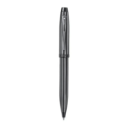 Sheaffer 100 9375 Ionic Gunmetal Grey Ballpoint Pen with Shiny PVD Trims