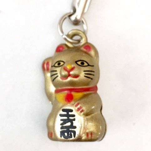 Bronze Lucky Cat Bell