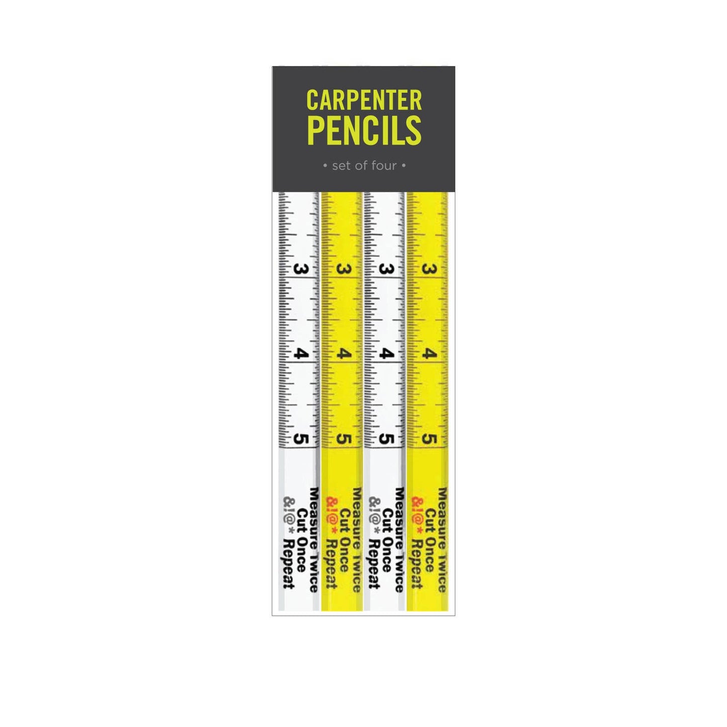MEASURE TWICE CARPENTER PENCIL SET