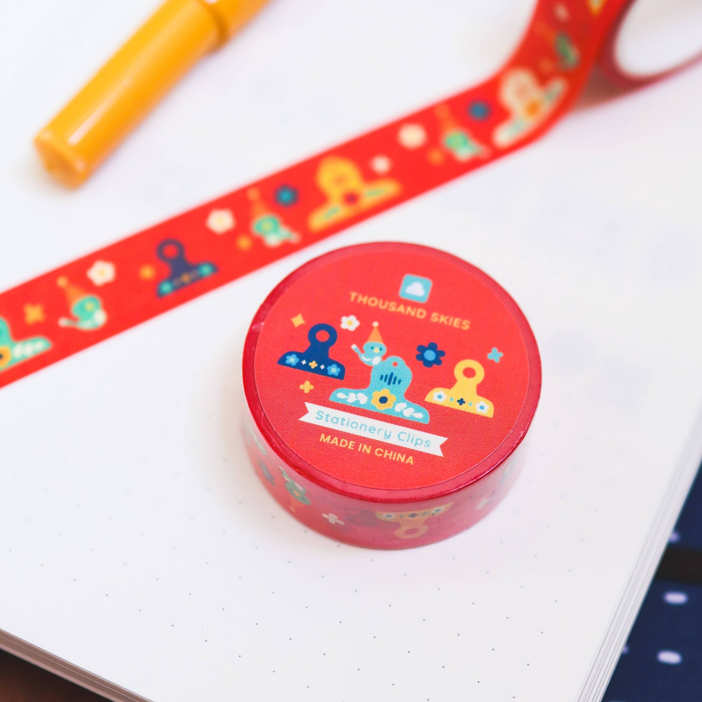 Washi Tape - Stationery Clips