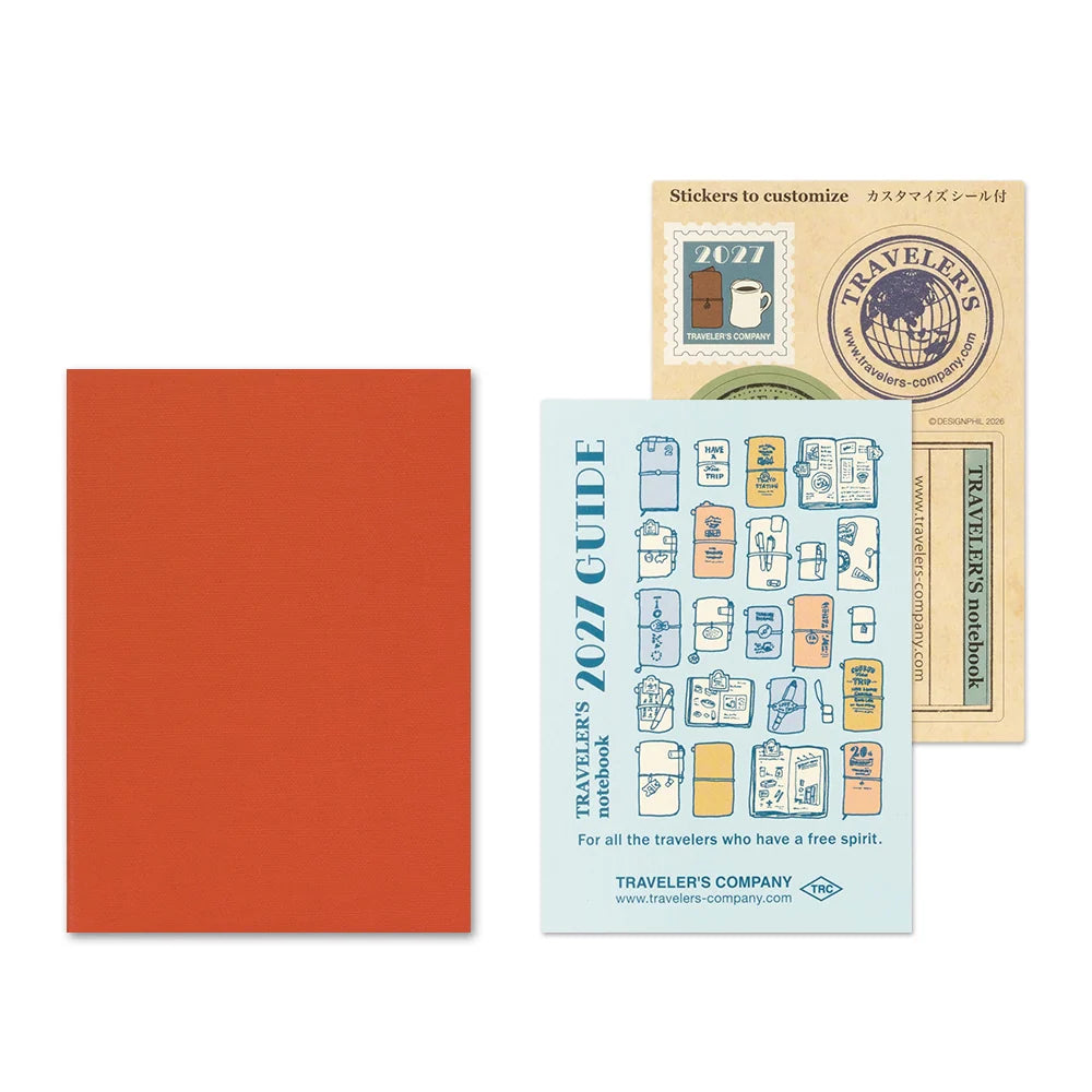 Traveler's stickers and guide card set for customizing with 2027 theme.