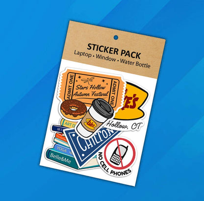 Gilmore Girls Inspired Waterproof Laptop Sticker 4-Pack