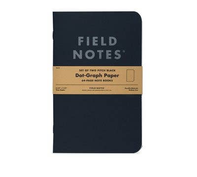 2pk Pitch Black Note Book