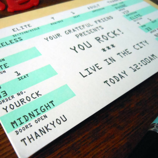 You Rock Dad Concert Ticket