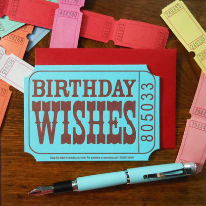 Birthday Wishes Ticket
