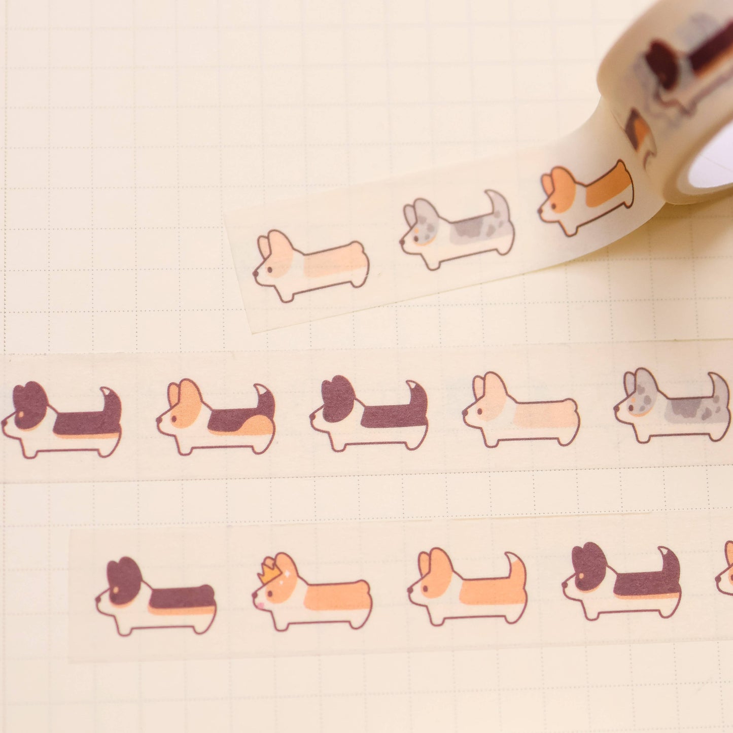 Washi Tape - Corgi March