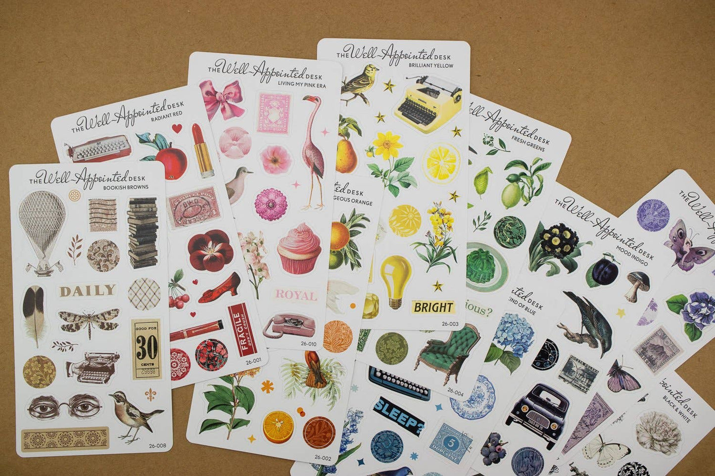 Outrageous Orange Sticker Sheet - RETRO RAINBOW COLLECTION