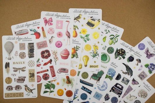 Outrageous Orange Sticker Sheet - RETRO RAINBOW COLLECTION