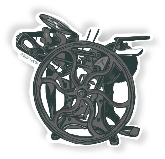 C&P Letterpress Sticker