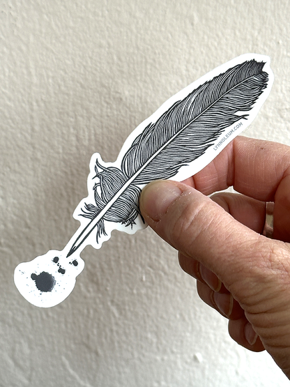 Quill- Splotch Black STICKER